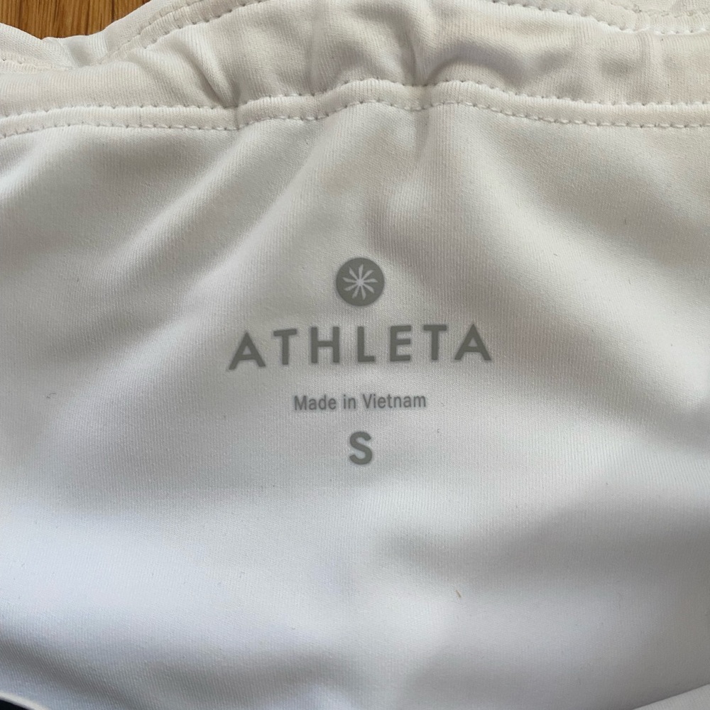 Athleta blue/black/white color block leggings